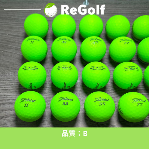 【中古】 ロストボール タイトリスト VG3 マット グリーン 2022年モデル 20球 Bランク ゴルフボール リゴルフ